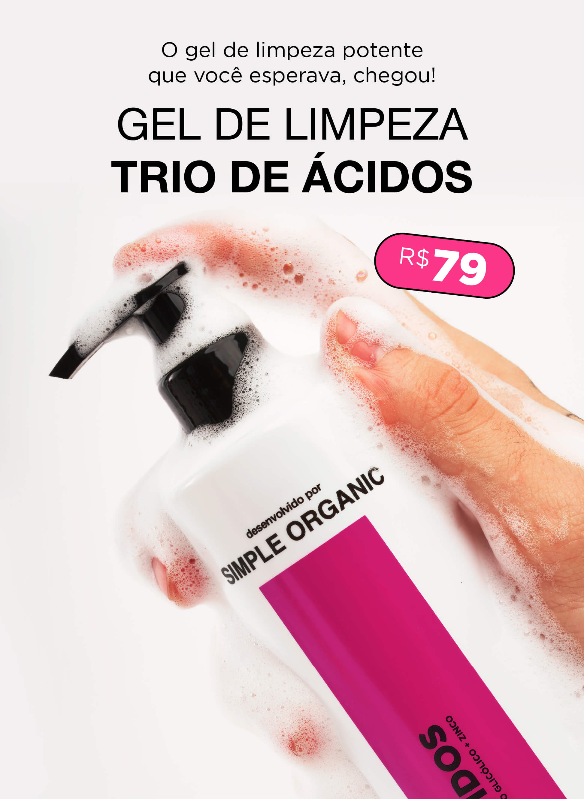 gel de limpeza